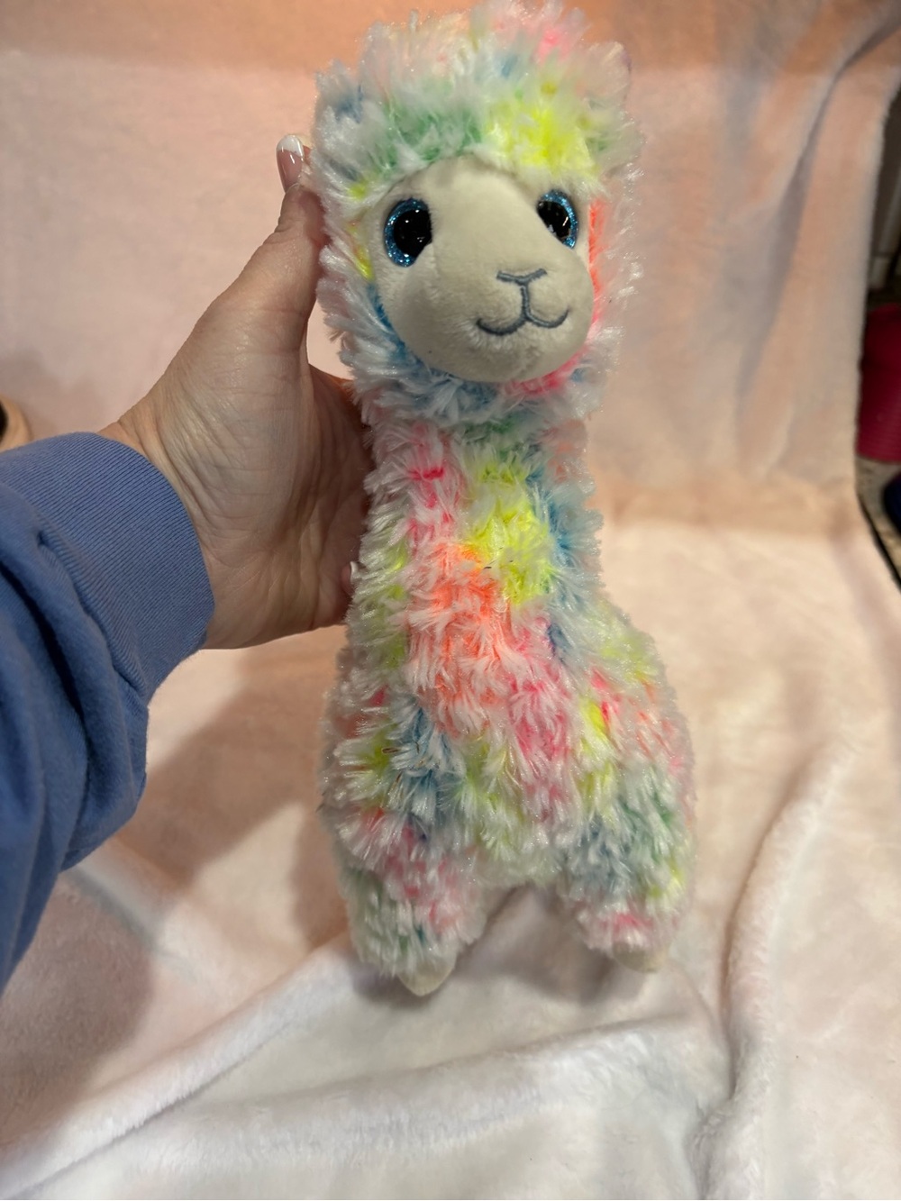 Ty Lola Plush in Pastel Multicolor Fur